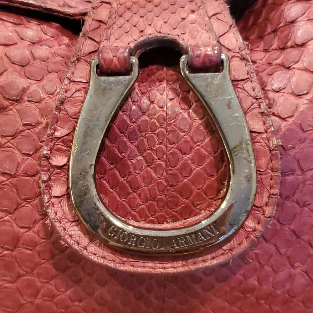 Giorgio Armani python skin bag
